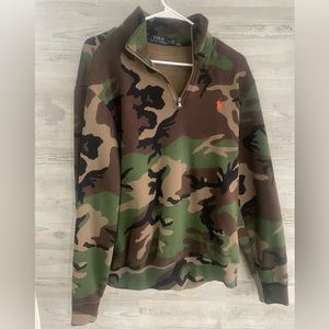 Polo camo quarter zip